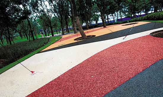 彩色防滑路面有什么优点？(图1)