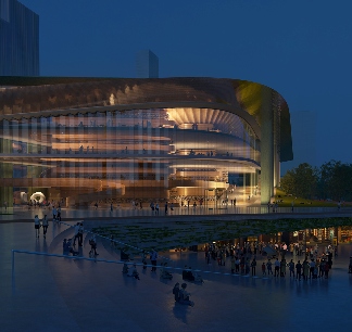 扎哈事务所设计杭州钱塘湾文化区方案展现创新建筑理念(图7)