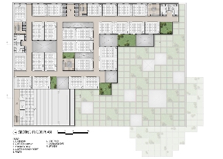 印度大学建筑屋顶铺设463级台阶平台(图28)
