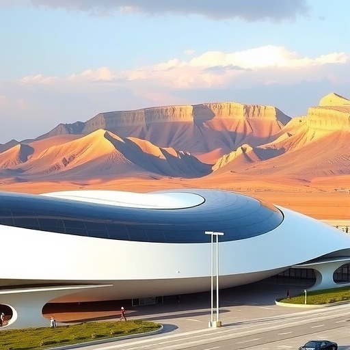 扎哈事务所在建：比绍夫图国际机场，灵感源自东非大裂谷(图1)