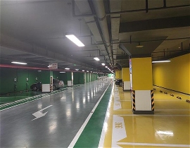 停车场橘皮皱面地坪